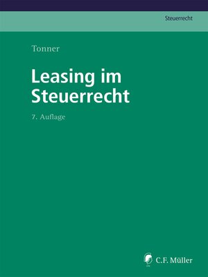 cover image of Leasing im Steuerrecht